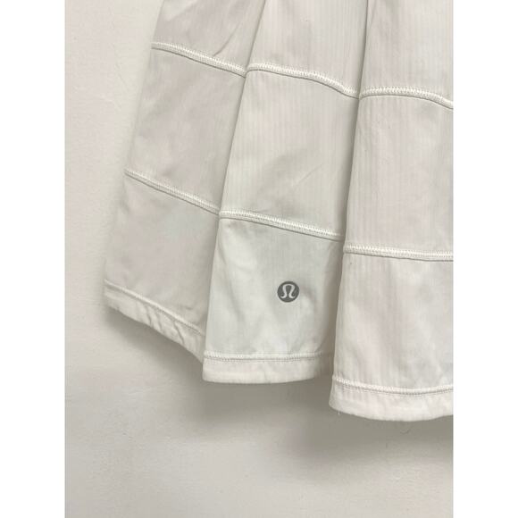 Lululemon Pace Rival Skirt (Tall) Pleated Mini Tennis Stretch Skort Pockets - 0 - Picture 4 of 10